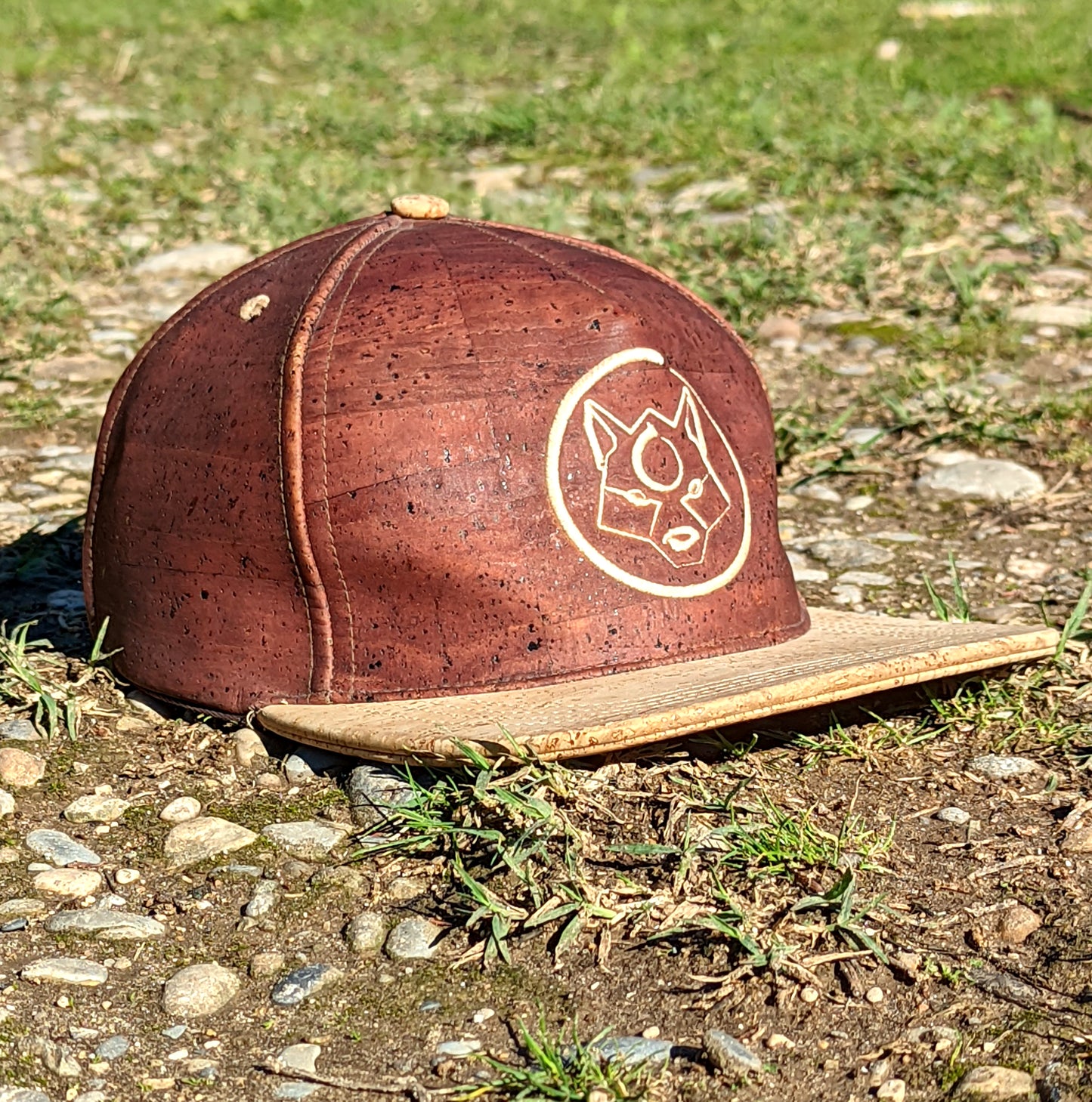 Front side of the ZenMotion cork hat.