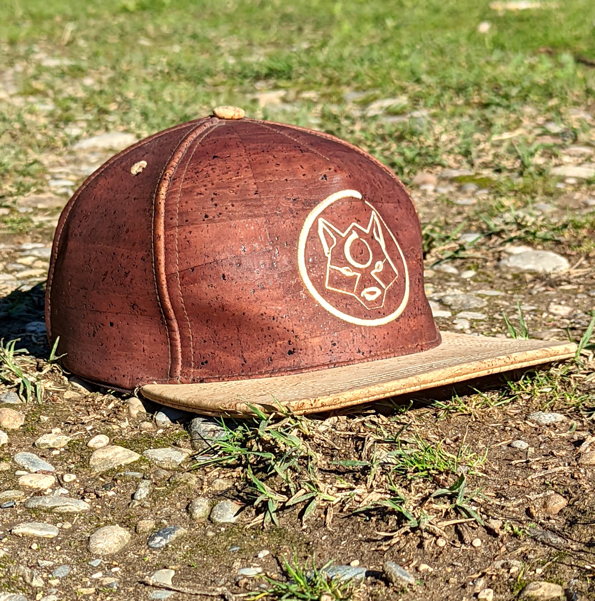 Front side of the ZenMotion cork hat.